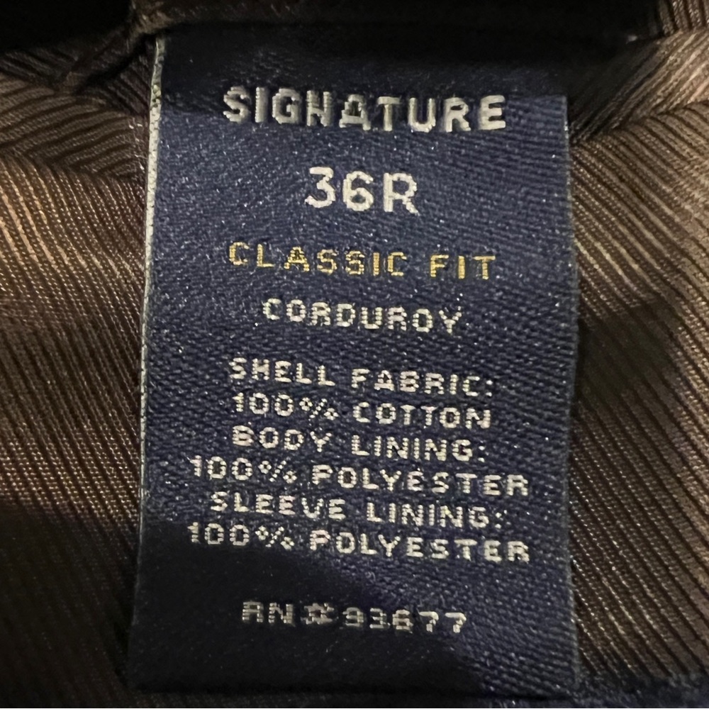 Stafford Corduroy Mens Classic Fit Sport Coat - Picture 7 of 7